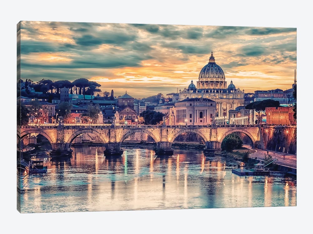 From Rome With Love by Manjik Pictures 1-piece Canvas Art Print