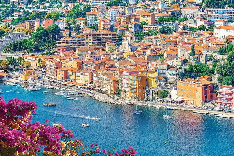 French Riviera Coastline by Manjik Pictures wall art