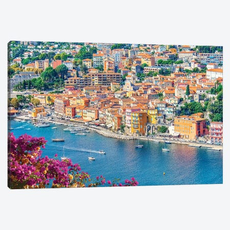 French Riviera Coastline Canvas Print #EMN589} by Manjik Pictures Art Print