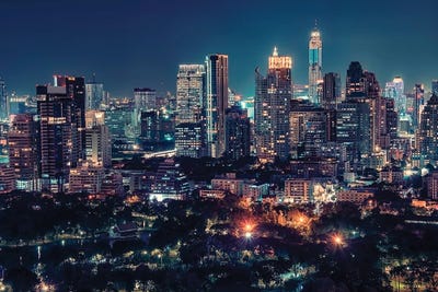 Bangkok City Center by Manjik Pictures canvas print