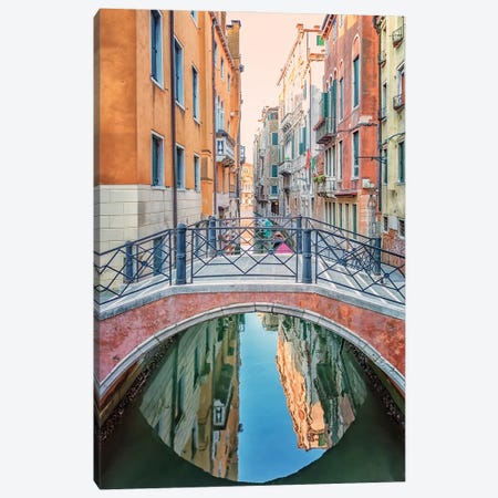 Venice Reflection Canvas Print #EMN592} by Manjik Pictures Canvas Artwork