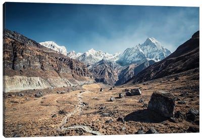 Into The Himalayas Canvas Art Print - The Himalayas