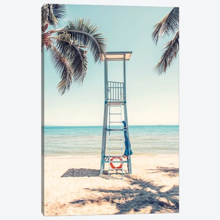 Lifeguard Stand Canvas Print #EMN594} by Manjik Pictures Canvas Print