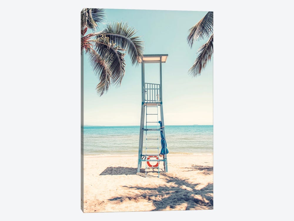 Lifeguard Stand by Manjik Pictures 1-piece Canvas Wall Art