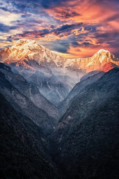 Annapurna Sunset by Manjik Pictures canvas print