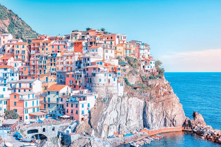 Coastal Village by Manjik Pictures wall art