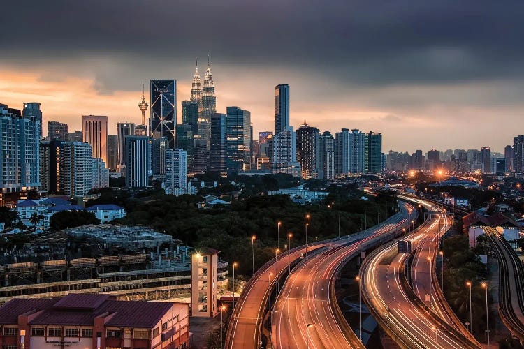 Kuala Lumpur by Manjik Pictures wall art