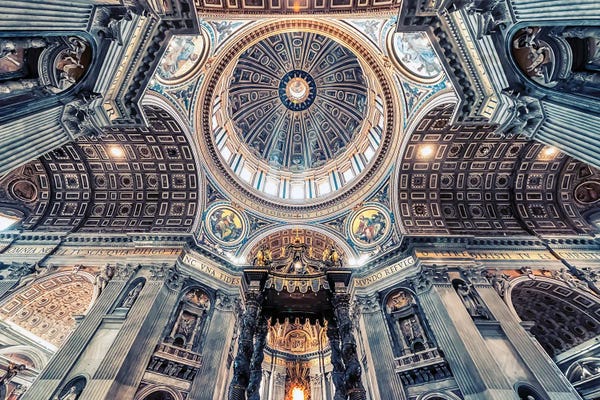 Interiors: St Peters Basilica by Manjik Pictures