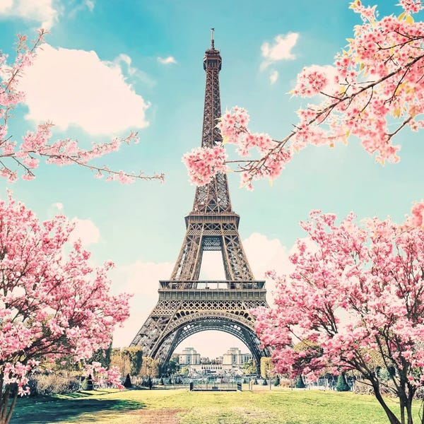 Towers: Eiffel Tower In Spring by Manjik Pictures
