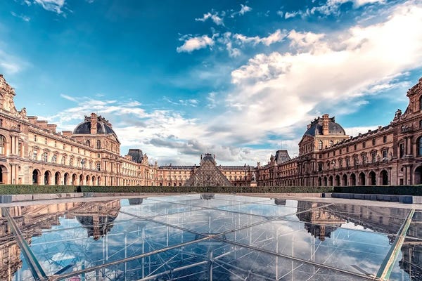 The Louvre Museum: Louvre Reflection by Manjik Pictures