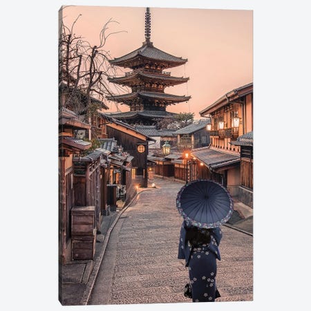 Kyoto Evening Canvas Print #EMN60} by Manjik Pictures Canvas Art