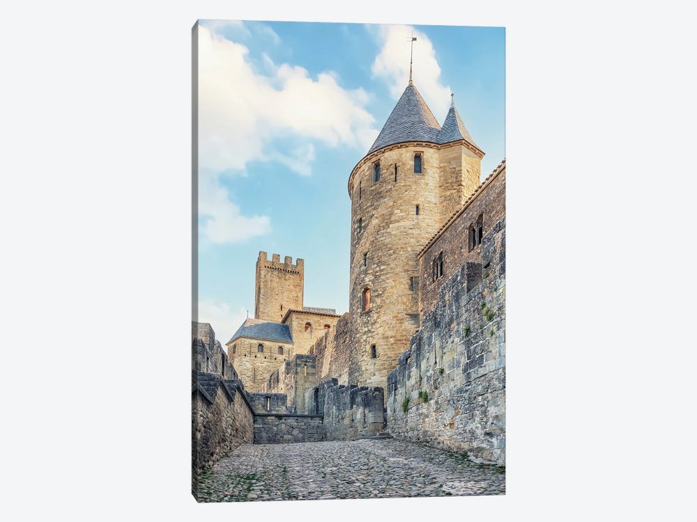 Carcassonne Rampart by Manjik Pictures 1-piece Canvas Wall Art