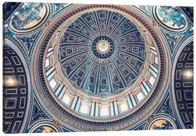 Vatican Dome Canvas Art Print - Manjik Pictures
