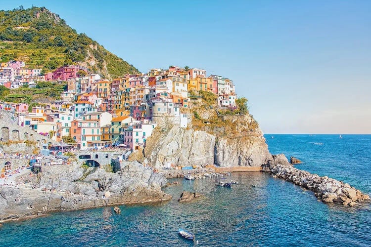 Mediterranean Village by Manjik Pictures wall art