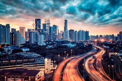 Kuala Lumpur City by Manjik Pictures canvas print