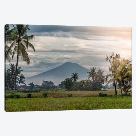 Bali Sunset Canvas Print #EMN628} by Manjik Pictures Canvas Art
