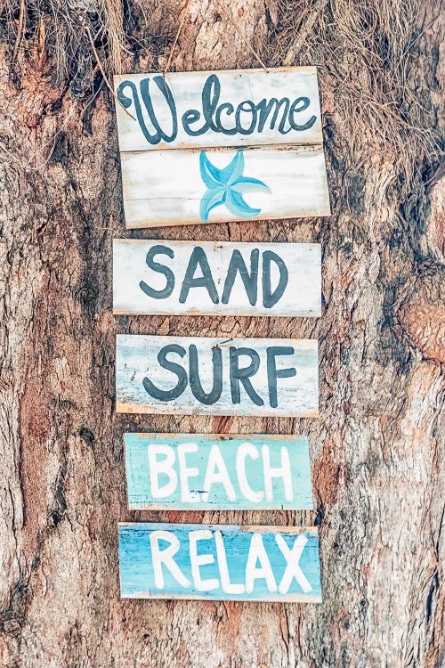 Sand Surf Beach by Manjik Pictures wall art