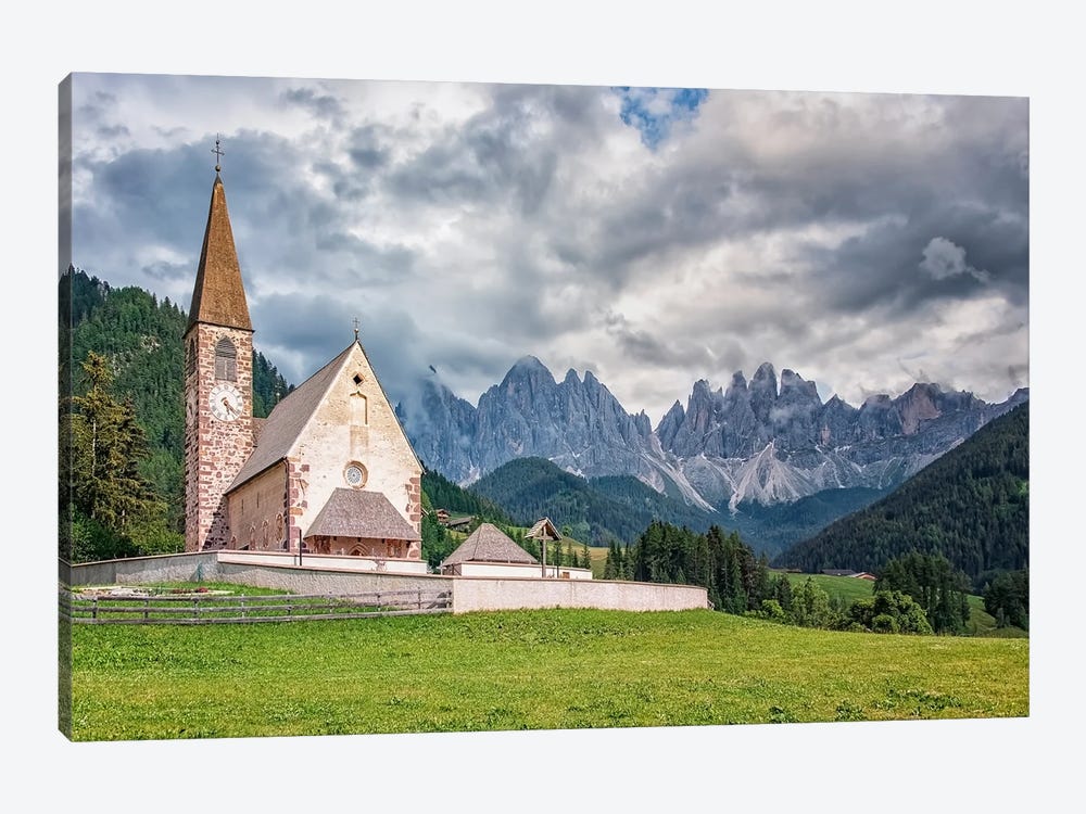 Val Di Funes by Manjik Pictures 1-piece Canvas Art Print