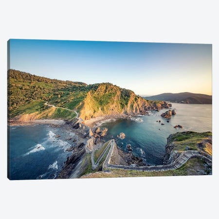 Basque Country Coastline Canvas Print #EMN636} by Manjik Pictures Canvas Wall Art
