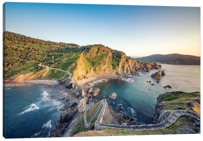 Basque Country Coastline Canvas Art Print - Manjik Pictures