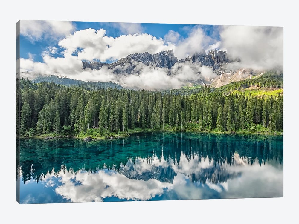 Lago Di Carezza by Manjik Pictures 1-piece Canvas Print