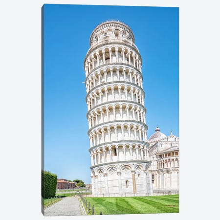 Leaning Tower Of Pisa Canvas Print #EMN640} by Manjik Pictures Canvas Art
