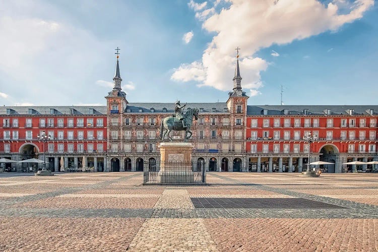 Square In Madrid by Manjik Pictures wall art