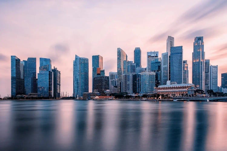 Pink Singapore by Manjik Pictures wall art