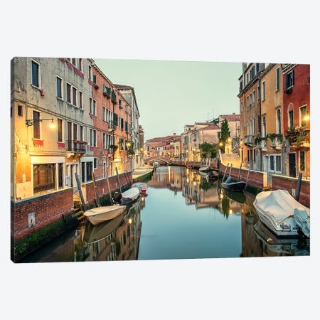 Morning Light In Venice Canvas Print #EMN649} by Manjik Pictures Canvas Wall Art