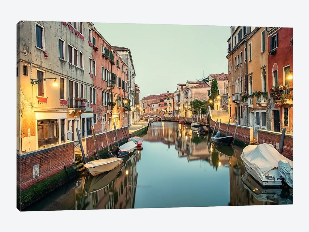 Morning Light In Venice by Manjik Pictures 1-piece Canvas Art