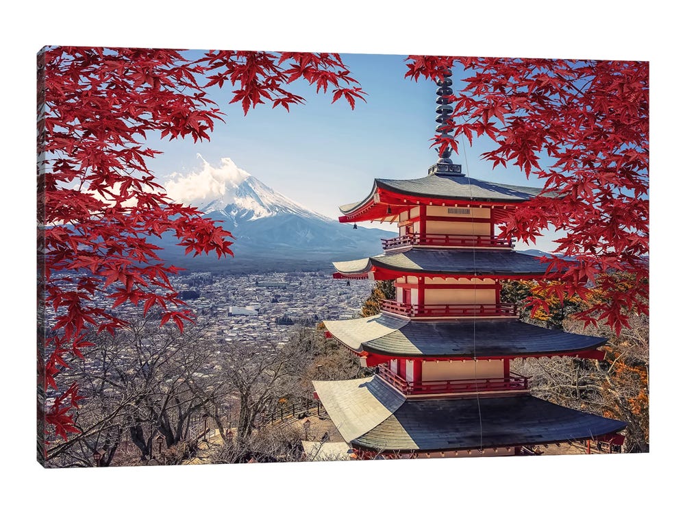 Japan In Fall Canvas Print by Manjik Pictures | iCanvas