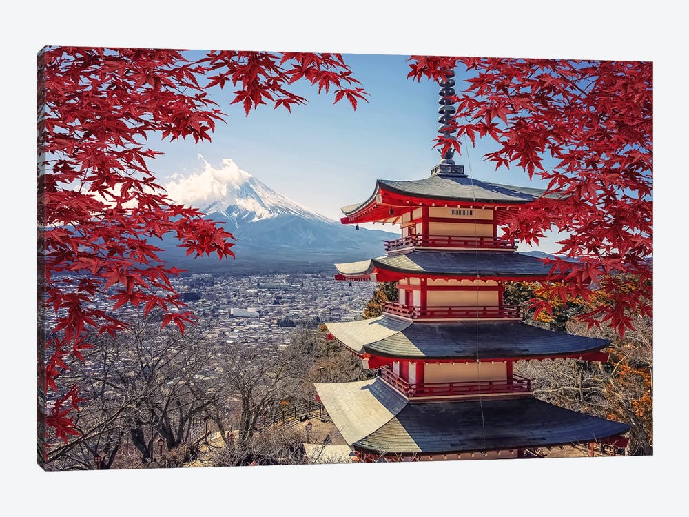 Japan In Fall by Manjik Pictures 1-piece Canvas Art Print