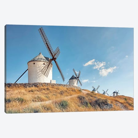 Windmills On The Hill Canvas Print #EMN660} by Manjik Pictures Canvas Wall Art