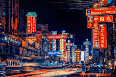 Dazzling City by Manjik Pictures canvas print