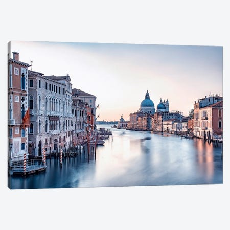 Early Morning In Venice Canvas Print #EMN667} by Manjik Pictures Art Print