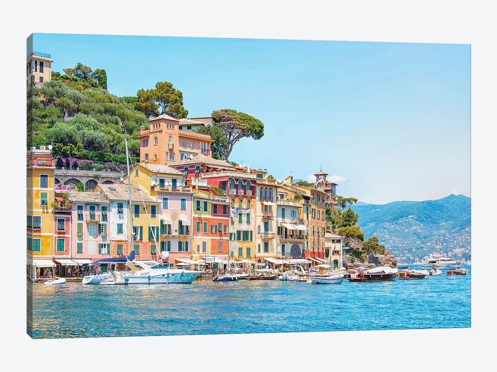 Portofino Village by Manjik Pictures 1-piece Canvas Print