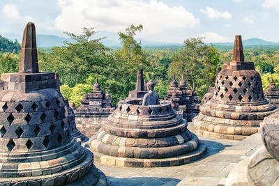 Borobudur Complex by Manjik Pictures canvas print