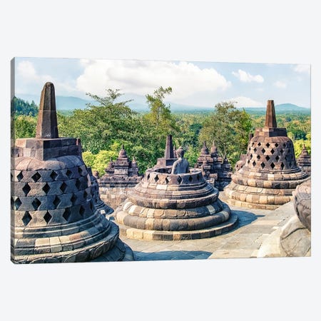 Borobudur Complex Canvas Print #EMN673} by Manjik Pictures Canvas Art Print
