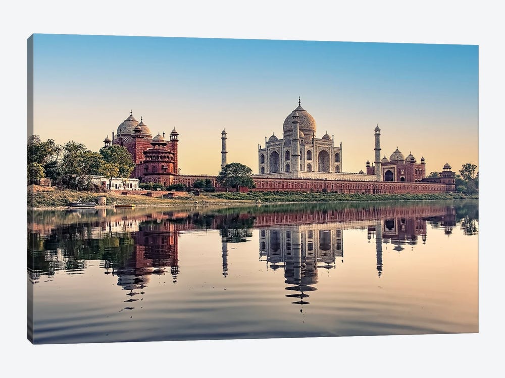 Taj Reflection by Manjik Pictures 1-piece Art Print