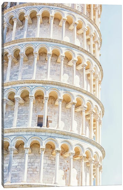 Pisa Architecture Canvas Art Print - Monochromatic Photography