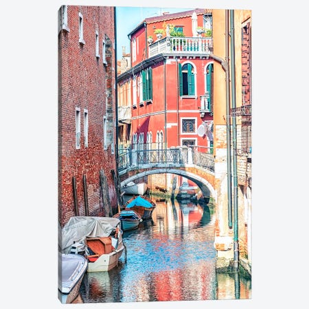 Venetian Canal Canvas Print #EMN687} by Manjik Pictures Art Print