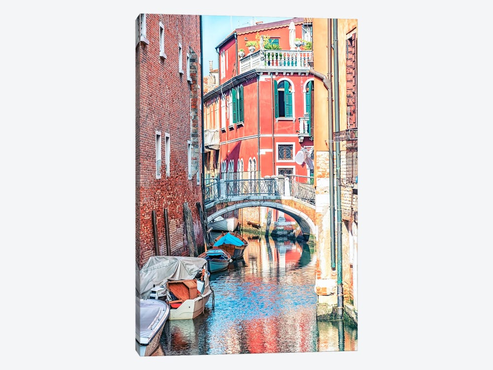 Venetian Canal by Manjik Pictures 1-piece Canvas Art