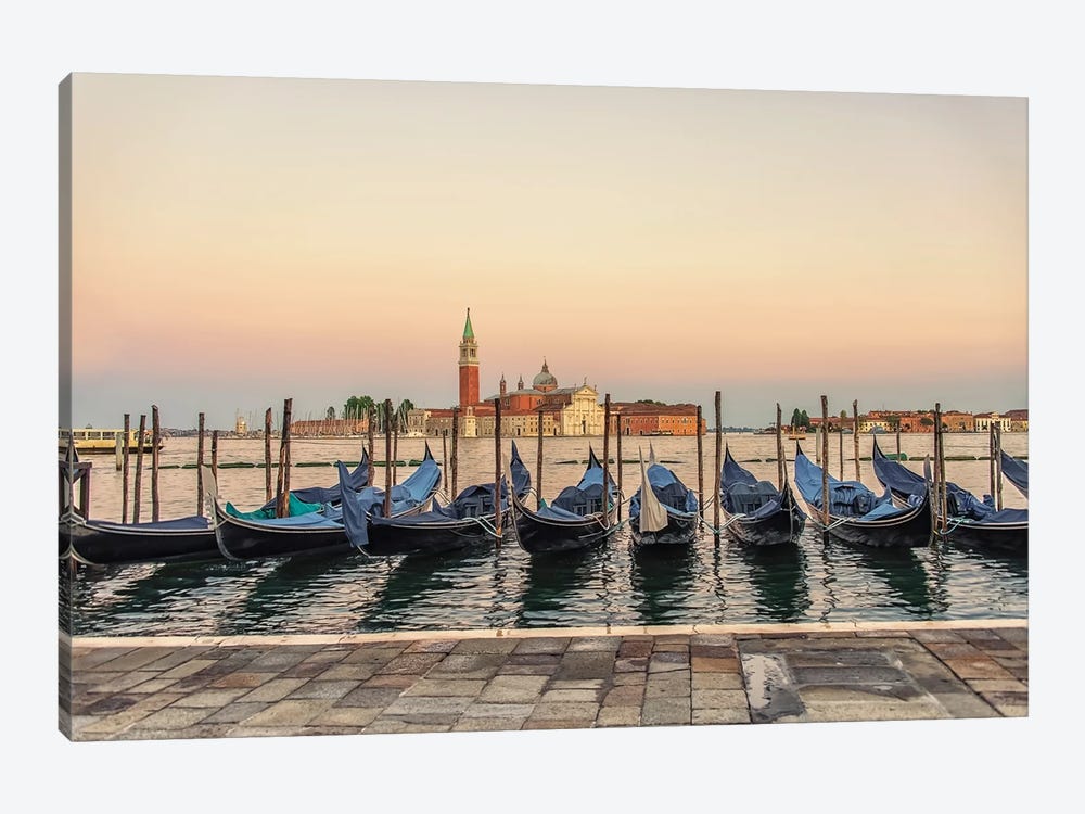 Gondolas In The Morning by Manjik Pictures 1-piece Art Print