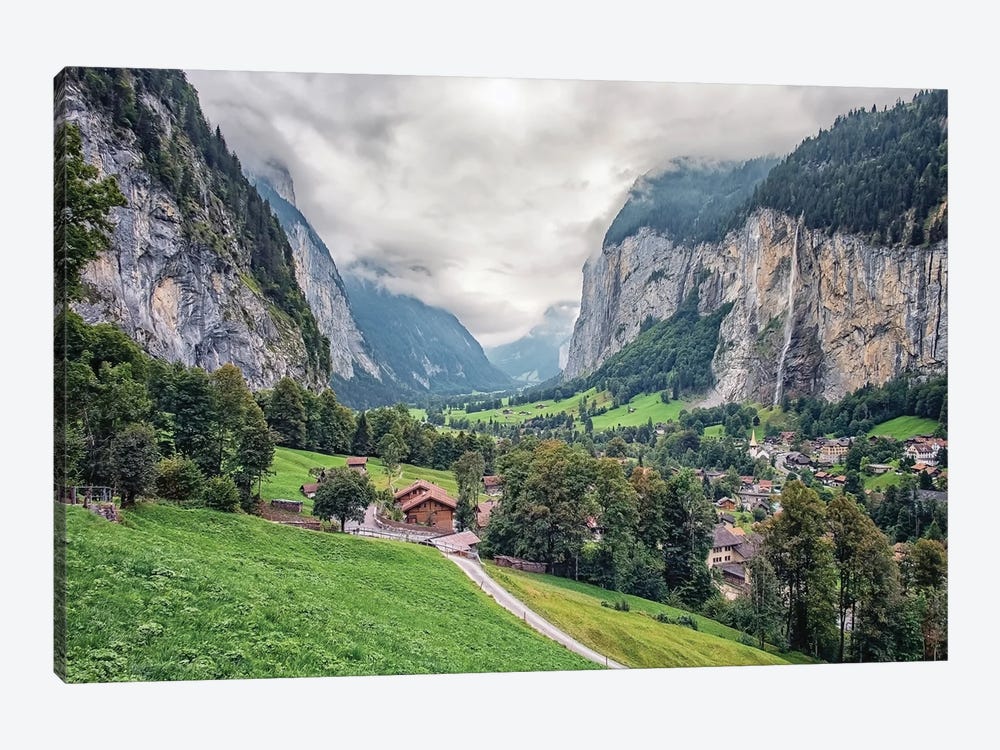 Swiss Valley by Manjik Pictures 1-piece Canvas Art Print