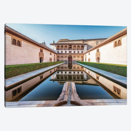 Alhambra Architecture Canvas Print #EMN703} by Manjik Pictures Canvas Print