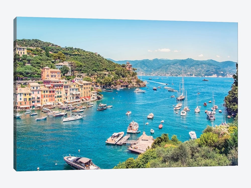 Portofino Landscape by Manjik Pictures 1-piece Canvas Wall Art