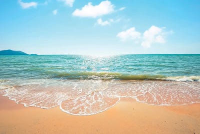 Sand Sea And Sun by Manjik Pictures canvas print