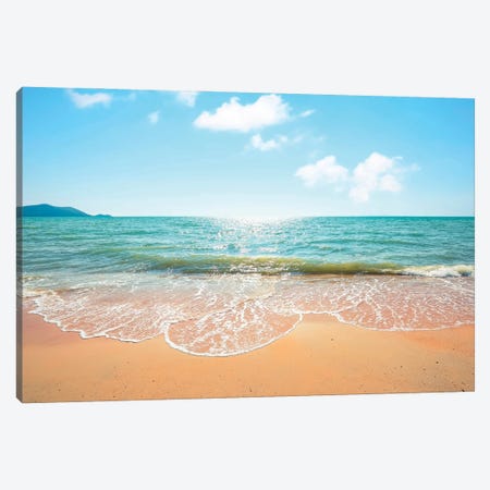Sand Sea And Sun Canvas Print #EMN715} by Manjik Pictures Canvas Print