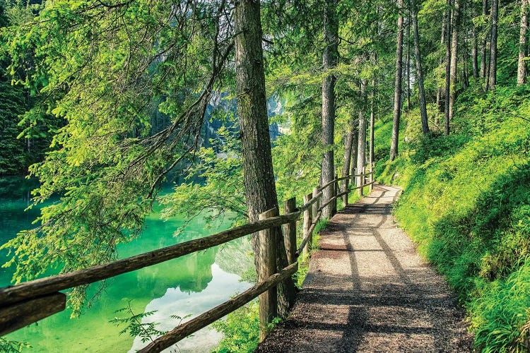 A Promenade By The Lake by Manjik Pictures wall art