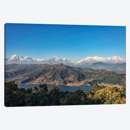 Pokhara Panorama Canvas Print #EMN724} by Manjik Pictures Canvas Artwork